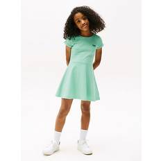 Tommy Hilfiger Bomull Klänningar Tommy Hilfiger Interlock Fit And Flare Slim Dress - Menthol