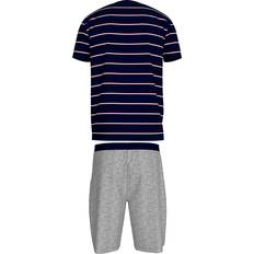 Tommy Hilfiger Nattøj Tommy Hilfiger Herren Pyjama Jersey Baumwolle Gestreift - Blau
