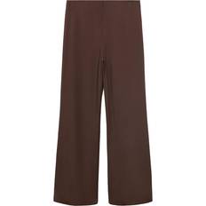 Mango Straight-Fit Suit Trousers - Brown