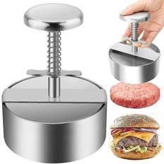 Stainless Steel Burger Presses Kikidex Premium Stainless Steel Hamburger One Size Burger Press