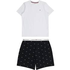Tommy Hilfiger Nattøj Børnetøj Tommy Hilfiger S S Jersey Pj Set - White