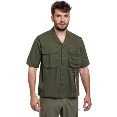 Alpha Industries Shirts Alpha Industries Aloha Safari Short Sleeve Shirt - Dark Olive