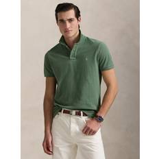 Green Polo Shirts Polo Ralph Lauren Custom Slim Fit Short Sleeve Shirt - Green
