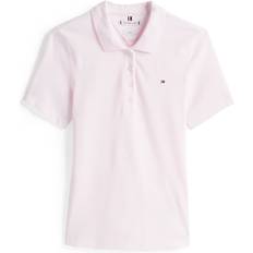 Tommy Hilfiger Pink Polo Shirts Tommy Hilfiger Polo Cintré En Coton - Rose