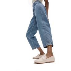 Fitflop Lågskor Fitflop Womens Delicato Leather Loafer - Beige
