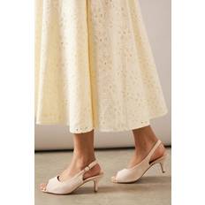 Good For The Sole Shoes Good For The Sole Evelyn Peep Toe Sling Back Heeled Sandals - Neutral