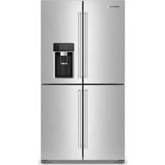 Fridges KitchenAid 36 Inch 36 Inch 36 In Counter Depth French Door Refrigerator KRQC736RPS Stainless Steel