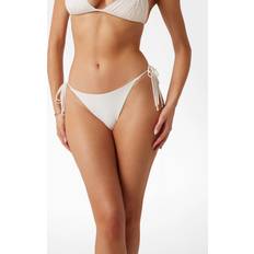 Guess Swimwear Guess String Brief Bikini Bottom - Beige