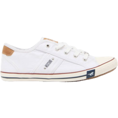 Mustang Lace Up Low Top W - White