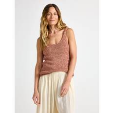 Beige Linnen Lindex Stickat Linne