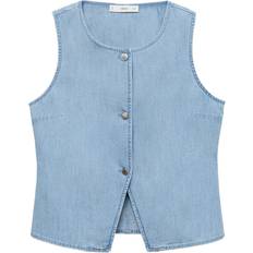 Mango Overtøj Mango Vionet Bluse - Blue Denim