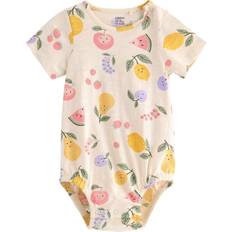 Beige Bodysuits Children's Clothing Lindex Baby Crew Neck Fruit Print Bodysuit - Light Beige