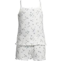 Pyjamasar Lindex Pyjamasset I Pointelle Ss - Vit