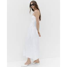 Mango Heels & Pumps Mango Kitten Shoes With Bow Detail - White