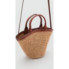 Small Doublehandle Natural Fibre B Dam Stl - Medium Brown