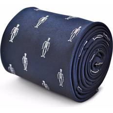 Krawatten Frederick Thomas Designer Herren Krawatte - Dunkel Marineblau