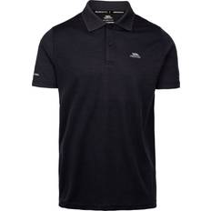 Brown Polo Shirts Trespass Mckay Active Polo Shirt - Black