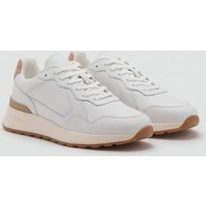 Mango Trainers Mango Leather Mixed Sneakers - Beige