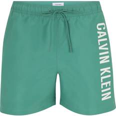 Calvin Klein Green Swimwear Calvin Klein Medium Drawstring Swim Shorts - Intense Power
