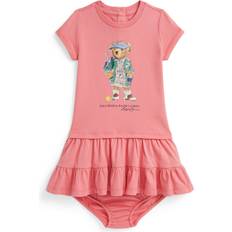 Dresses Children's Clothing on sale Polo Ralph Lauren Cotton Short Sleeved Tennis Bear Dress - Faded Peony