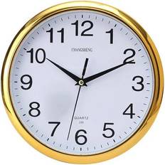 Greenzech Gold Quartz Large Vintage Round Modern Home Bedroom Retro Time Kitchen Wall Clock