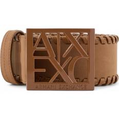 Armani Exchange Dam Accessoarer Armani Exchange Logotypspänne Dam Bälte Casual Polyester - Brown