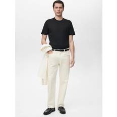 Mango Herr T-shirts Mango Slim-Fit T-Shirt - Black