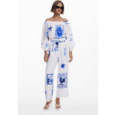 Men - Viscose Jumpsuits & Overalls Desigual Támésis Jumpsuit for Summer Style - White