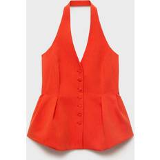 Mango Waistcoat - Coral Red