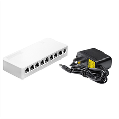 Tauoh 8 Port 100Mbps Ethernet Switch Portable Splitter Hub