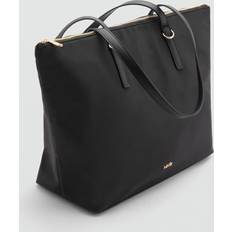 Nylon Shopper Bag Dam Axelremsväska - Black