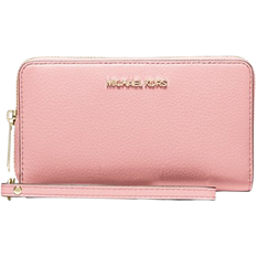 Michael Kors Large Pebbled Leather Smartphone Wristlet - Powder Blush