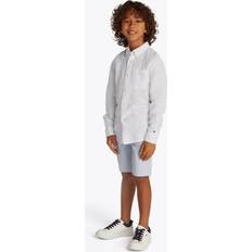 Linneskjortor - Vita Tommy Hilfiger Linen Blend Relaxed Shirt Ls - Vit