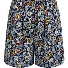 Womens Ladies Sundance Printed Shorts - Navy