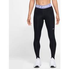 Tights Nike Pro Women's Mid-Rise Mesh-Panelled Leggings - Black