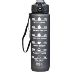 INF Sportvattenflaska 1000 ml Svart Vattenflaska 1L