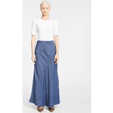 Munthe Parson 100% Tencel Skirt Dam - Blå