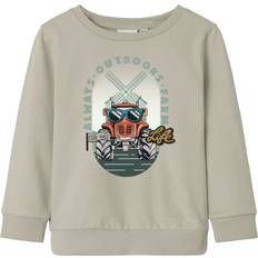 Beige Sweatshirts Name It NmmLen Sweatshirt - Peyote