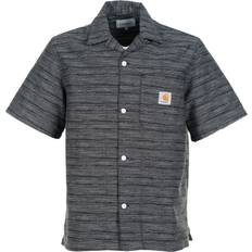 Carhartt WIP Skjortor Carhartt WIP Gellar Short Sleeve Shirt - Black