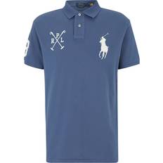 Polo Ralph Lauren Pikétröjor på rea Polo Ralph Lauren Custom Slim Fit Big Pony Mesh Shirt - Blå
