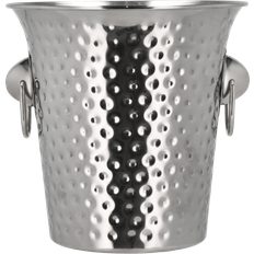 Flaskekølere Funktion Champagne Vinkøler Silver Metallic Farve Rustfrit Stål Flaskekøler