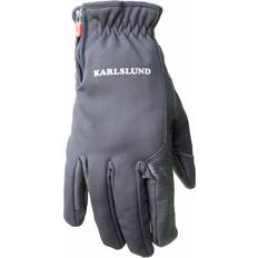 Karlslund Leather Riding Gloves Merino - Noir