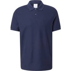Calvin Klein Pikétröjor Calvin Klein Ss Refined Pique Tipped Classic - Marinblå