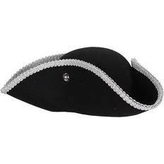 Thetru Deluxe Tricorn Hat Black Silver