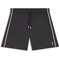 Gråa - Herr Badkläder BOSS Iconic Swim Shorts Signature Stripe Logo