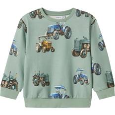 Name It NmmLudvig Mini Sweatshirt Med Tryck - Grön