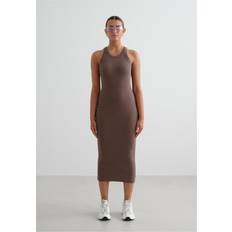 aim'n Macchiato Ease Ribbed Tank Dress - Brown