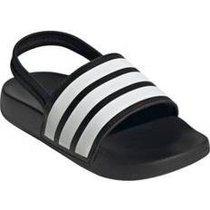 Adidas Babies Sandals Children's Shoes adidas Adilette Estrap Toddler Slingback Strap Sandal - Black/White