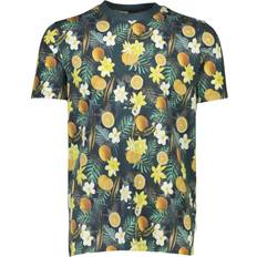 Lindbergh T-shirts Lindbergh Juicy AOP Oneck Tee S/S Mand - Grøn
