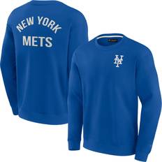 5XL Jackets & Sweaters Fanatics Unisex Royal New York Mets Super Soft Pullover Crew Sweatshirt